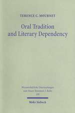 Oral Tradition and Literary Dependency