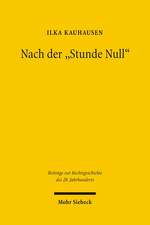 Nach Der 'Stunde Null'