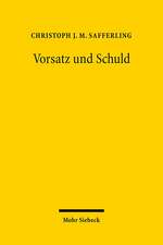 Vorsatz Und Schuld