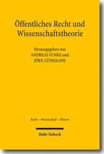 Offentliches Recht Und Wissenschaftstheorie: Symposium Im Max-Planck-Institut Fur Auslandisches Und Internationales Privatrecht Zu Ehren Von Ulrich Drobnig Am