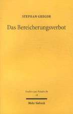 Das Bereicherungsverbot