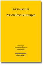 Personliche Leistungen: Ergebnisse Der 33. Tagung Der Gesellschaft Fur Rechtsvergleichung Vom 15. Bis 17. September 2011 in Trier