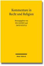 Kommentare in Recht und Religion