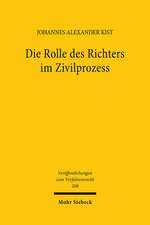 Die Rolle des Richters im Zivilprozess