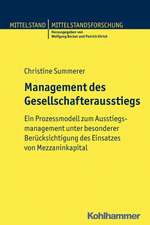 Management des Gesellschafterausstiegs