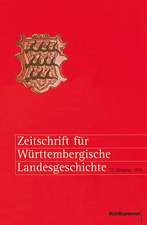 Zeitschrift Fur Wurttembergische Landesgeschichte