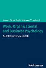 Work, Organizational, and Business Psychology