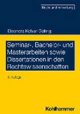 Seminar-, Bachelor- und Masterarbeiten sowie Dissertationen in den Rechtswissenschaften