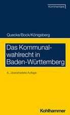 Das Kommunalwahlrecht in Baden-Württemberg