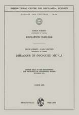 Radiation Damage. Behaviour of Insonated Metals: Course Held at the Department for Mechanics of Deformable Bodies October 1970