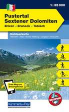 KuF Italien Outdoorkarte 5 Pustertal, Sextener Dolomiten