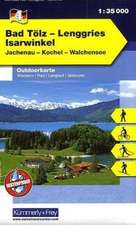 KuF Deutschland Outdoorkarte 04 Bad Tölz - Lenggries, Isarwinkel 1 : 35.000.