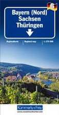 Kümmerly+Frey Regional-Strassenkarte 6 Bayern Nord 1:275.000