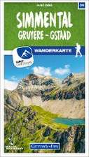 Simmental / Gruyère - Gstaad 29 Wanderkarte 1:40 000 matt laminiert