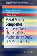 Metal Matrix Composites: Synthesis, Wear Characteristics, Machinability Study of MMC Brake Drum