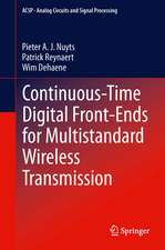 Continuous-Time Digital Front-Ends for Multistandard Wireless Transmission