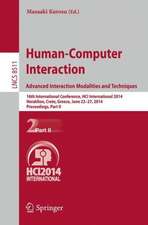 Human-Computer Interaction. Advanced Interaction, Modalities, and Techniques: 16th International Conference, HCI International 2014, Heraklion, Crete, Greece, June 22-27, 2014, Proceedings, Part II