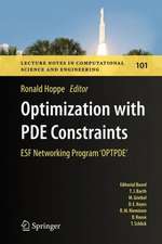 Optimization with PDE Constraints