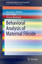 Behavioral Analysis of Maternal Filicide