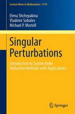 Singular Perturbations: Introduction to System Order Reduction Methods with Applications