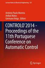 CONTROLO’2014 – Proceedings of the 11th Portuguese Conference on Automatic Control