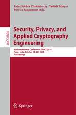 Security, Privacy, and Applied Cryptography Engineering: 4th International Conference, SPACE 2014, Pune, India, October 18-22, 2014. Proceedings