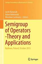 Semigroups of Operators -Theory and Applications: Będlewo, Poland, October 2013