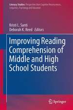 Improving Reading Comprehension of Middle and High School Students