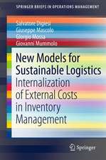 New Models for Sustainable Logistics: Internalization of External Costs in Inventory Management