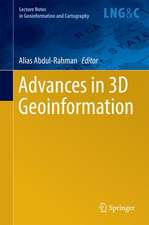 Advances in 3D Geoinformation