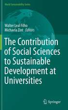 The Contribution of Social Sciences to Sustainable Development at Universities