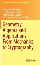 Geometry, Algebra and Applications: From Mechanics to Cryptography