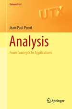 Analysis: From Concepts to Applications