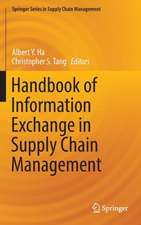 Handbook of Information Exchange in Supply Chain Management