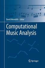 Computational Music Analysis