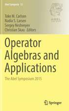 Operator Algebras and Applications: The Abel Symposium 2015