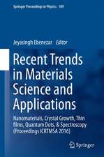 Recent Trends in Materials Science and Applications