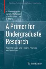 A Primer for Undergraduate Research