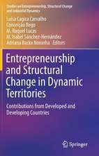 Entrepreneurship and Structural Change in Dynamic Territories