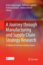 A Journey through Manufacturing and Supply Chain Strategy Research: A Tribute to Professor Gianluca Spina