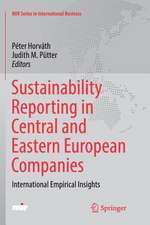 Sustainability Reporting in Central and Eastern European Companies: International Empirical Insights