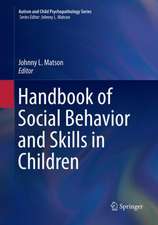 Handbook of Social Behavior and Skills in Children