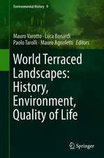 World Terraced Landscapes: History, Environment, Quality of Life