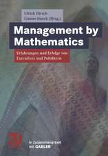 Management by Mathematics