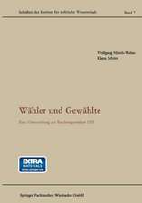 Wähler und Gewählte: Eine Untersuchung der Bundestagswahlen 1953