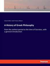 A History of Greek Philosophy