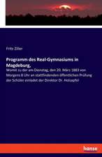 Programm des Real-Gymnasiums in Magdeburg,