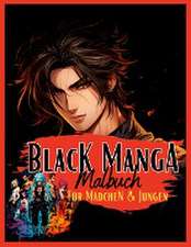 Black Manga Malbuch.