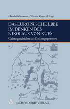 Das europäische Erbe im Denken des Nikolaus von Kues