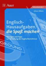 Englisch-Hausaufgaben, die Spaß machen